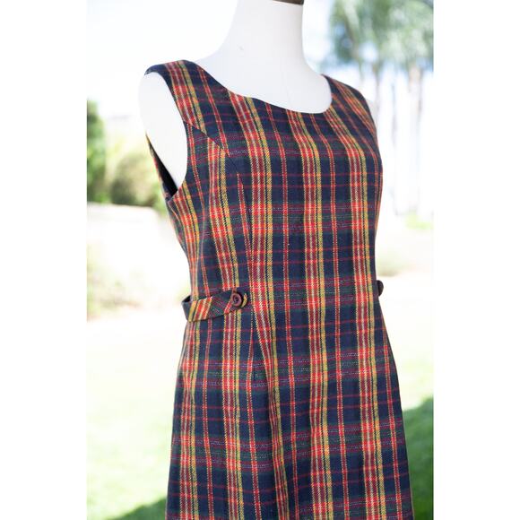 Vintage Plaid Mini Dress - Picture 3 of 10